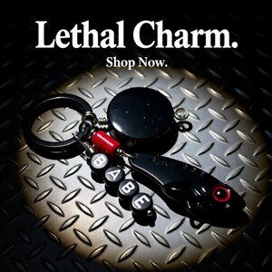 Fisher's Gift! Fishing Lure Key Chain - Unisex Black Key Ring - Not just for Him